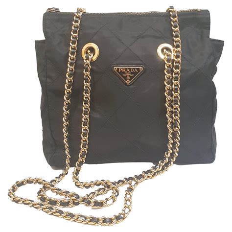 prada handbag chain|Prada nylon shoulder bag price.